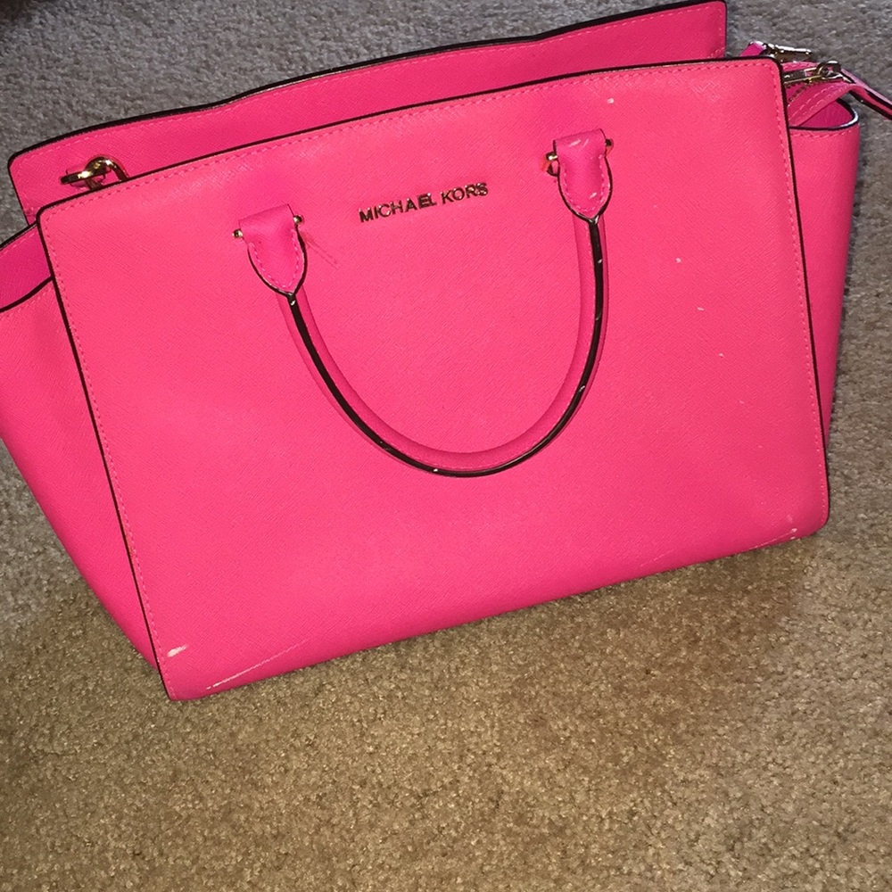 Hot pink Michael Kors purse